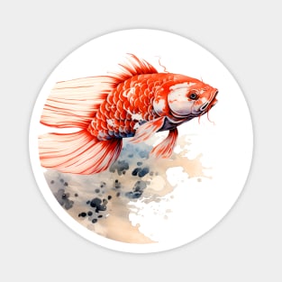 Magical Koi: Perseverance and Prosperity Magnet